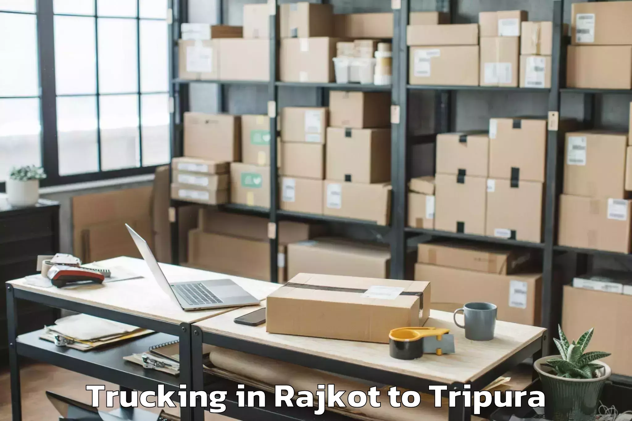 Reliable Rajkot to Dharmanagar Trucking